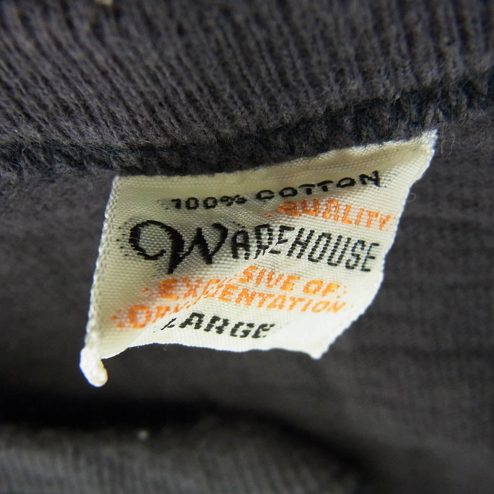 WAREHOUSE ウエアハウス ヘンリーネック 長袖 Tシャツ カットソー ダークブラウン系 L【中古】