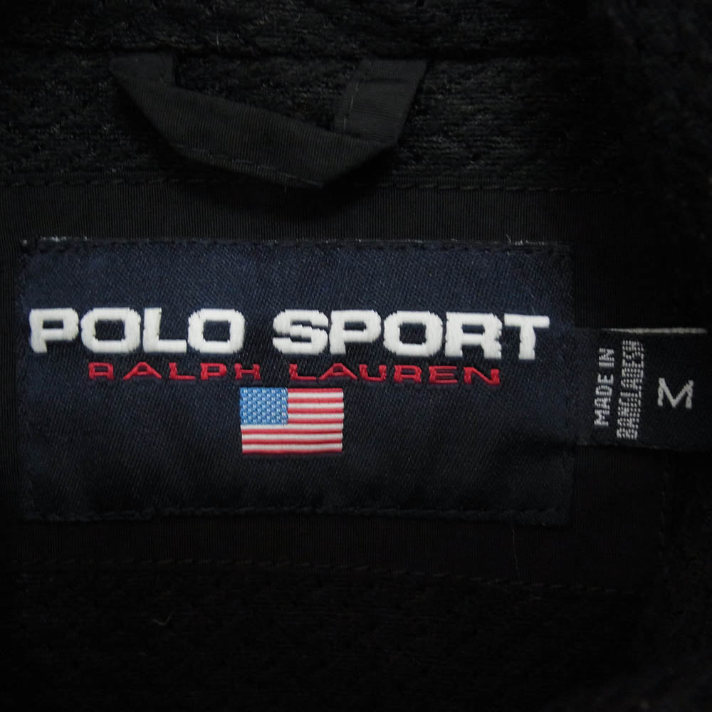 POLO RALPH LAUREN ポロ・ラルフローレン POLO SPORT ナイロンフルジップ ジャケット ブラック系 M【中古】