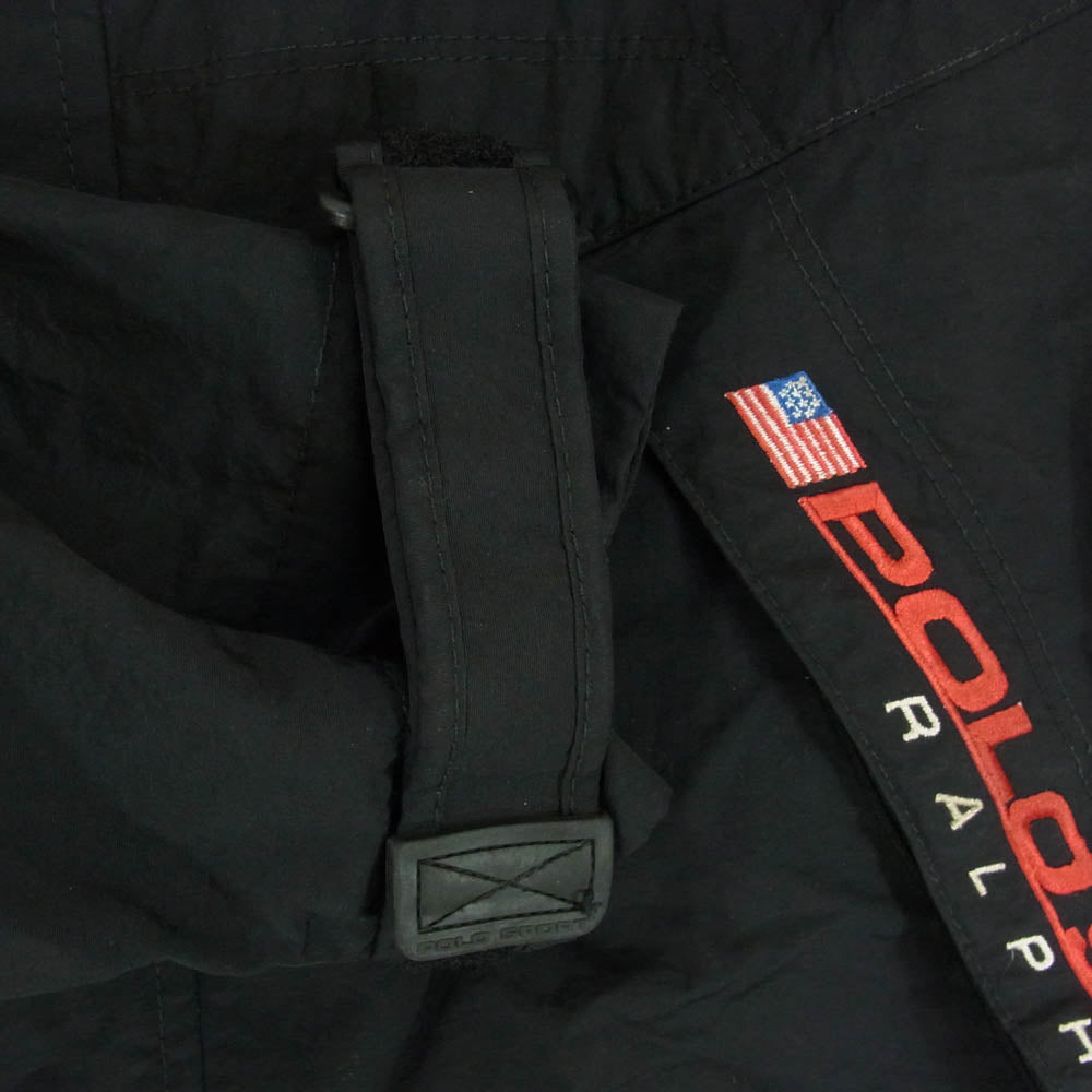 POLO RALPH LAUREN ポロ・ラルフローレン POLO SPORT ナイロンフルジップ ジャケット ブラック系 M【中古】