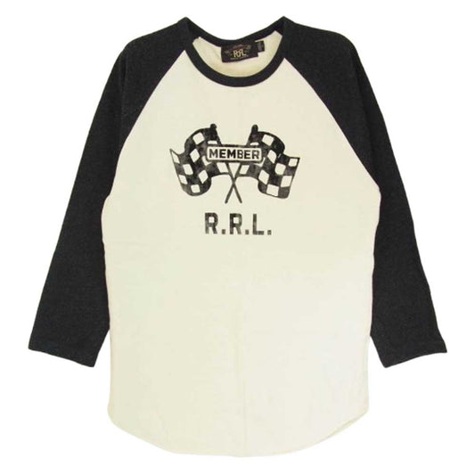 RRL ダブルアールエル 3/4 SLEEVE 2TONE BASEBALL SHIRTS ベースボール Tシャツ ブラック系 S【中古】