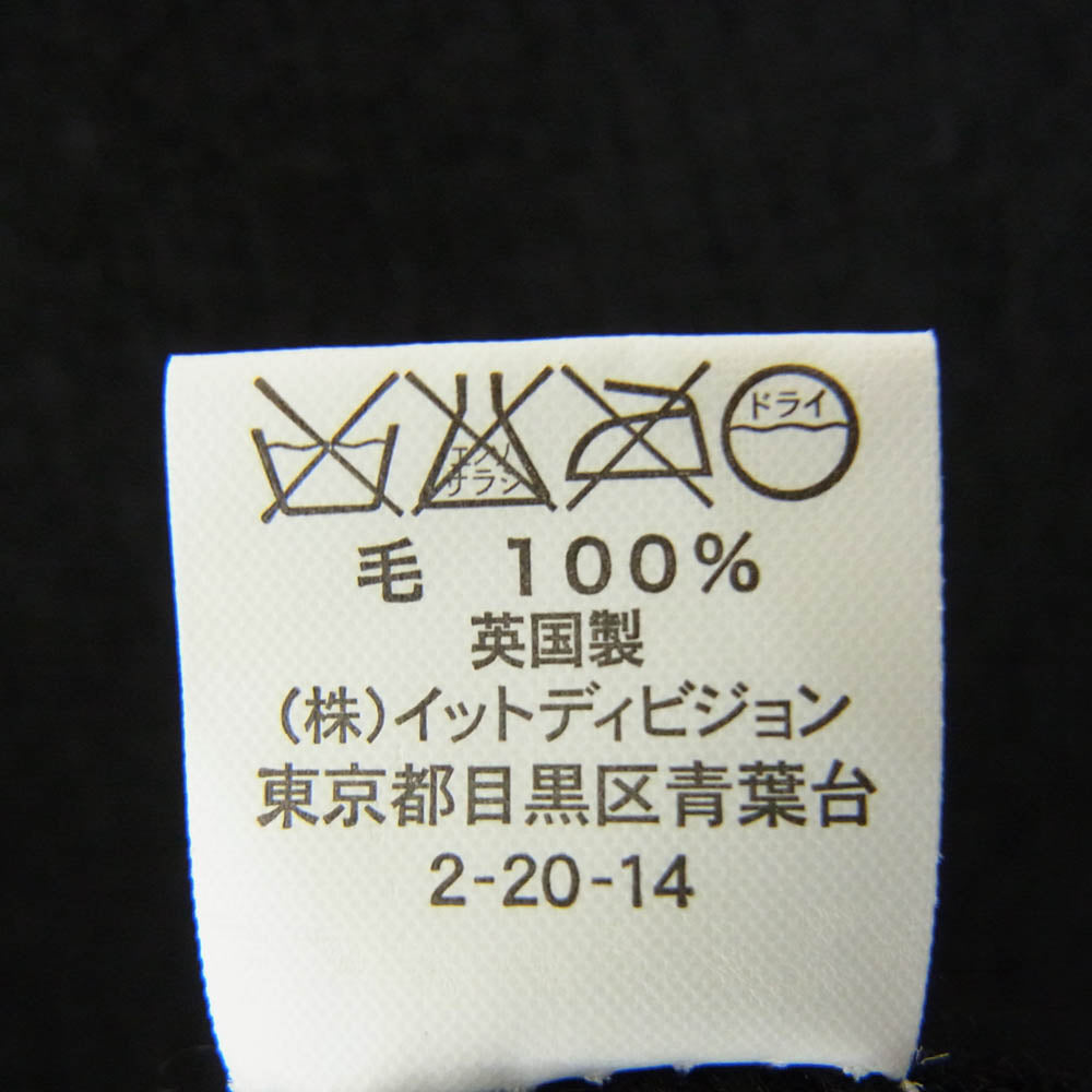INVERALLAN インバーアラン SHETLAND CREWNECK SWEATER シェットランド セーター ニット ブラック系 40【美品】【中古】