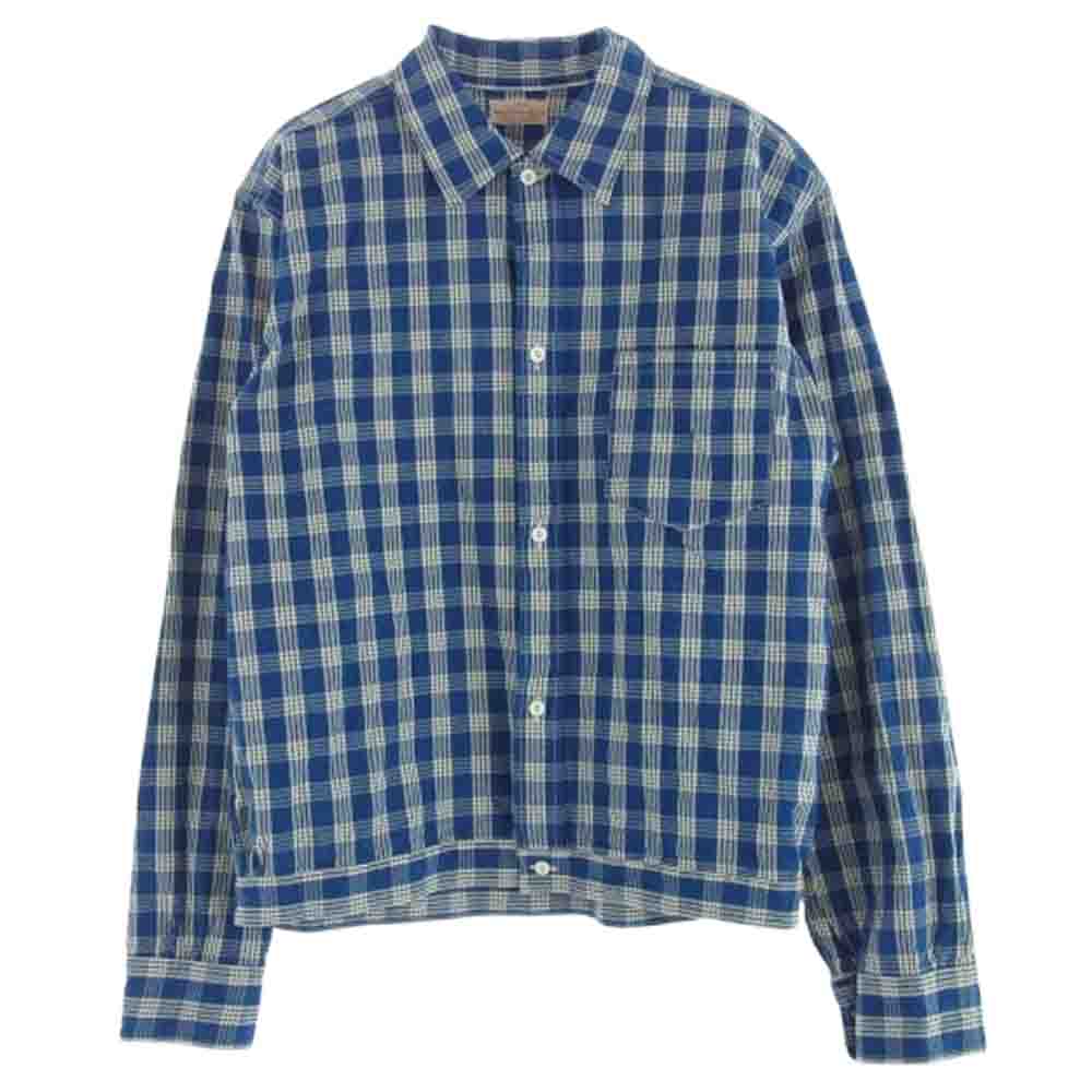 ユニオンサプライ US13487 PALAKA CHECK SHIRT BLOUSE チェックシャツ ジャケット ブルー系【中古】