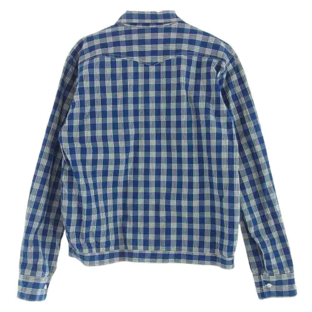 ユニオンサプライ US13487 PALAKA CHECK SHIRT BLOUSE チェックシャツ ジャケット ブルー系【中古】