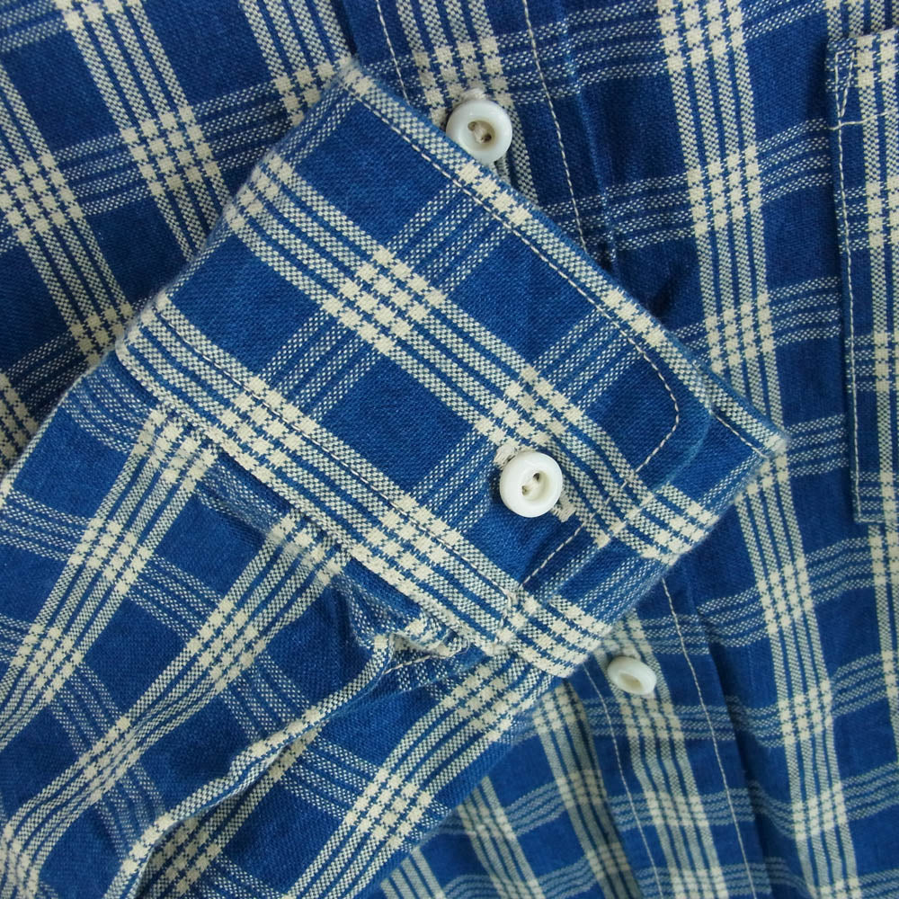 ユニオンサプライ US13487 PALAKA CHECK SHIRT BLOUSE チェックシャツ ジャケット ブルー系【中古】