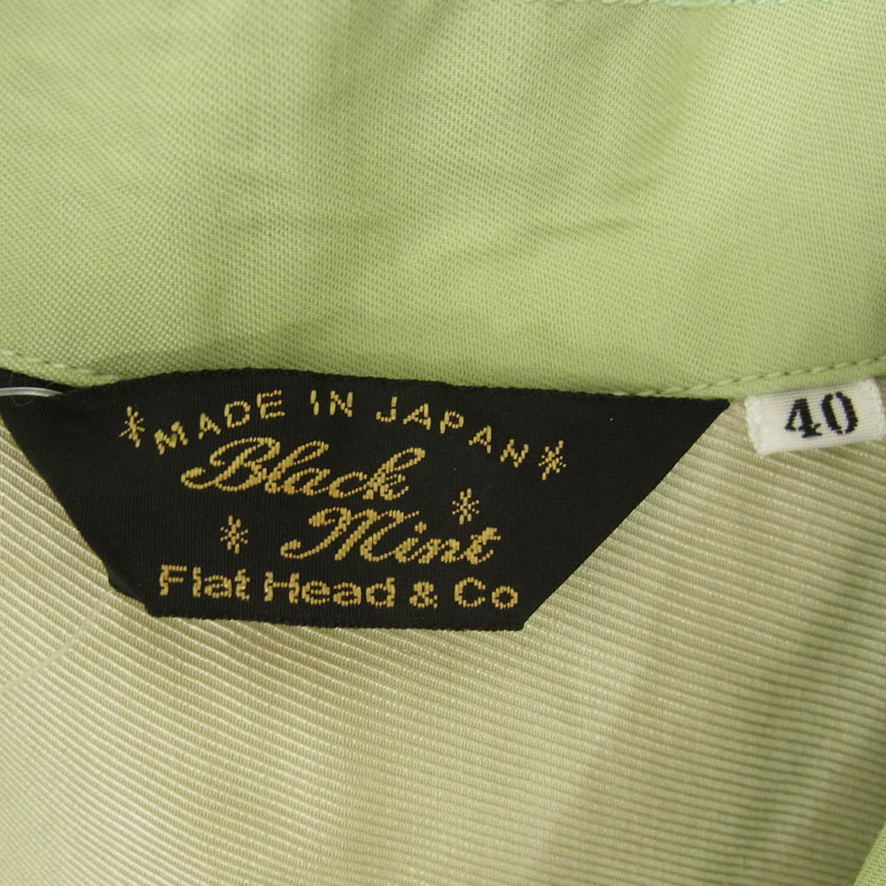 THE FLAT HEAD ザフラットヘッド BRC-27W Black Mint ブラックミント グリーン系 40【新古品】【未使用】【中古】