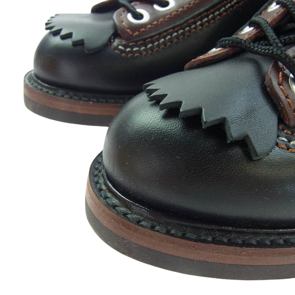 LONE WOLF ロンウルフ F01615 CARPENTER カーペンター ブーツ BLACK×BROWN ブラウン系 8【美品】【中古】