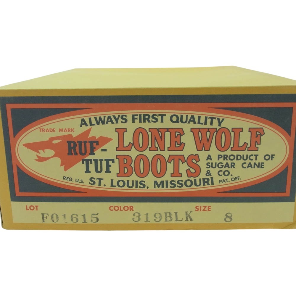 LONE WOLF ロンウルフ F01615 CARPENTER カーペンター ブーツ BLACK×BROWN ブラウン系 8【美品】【中古】