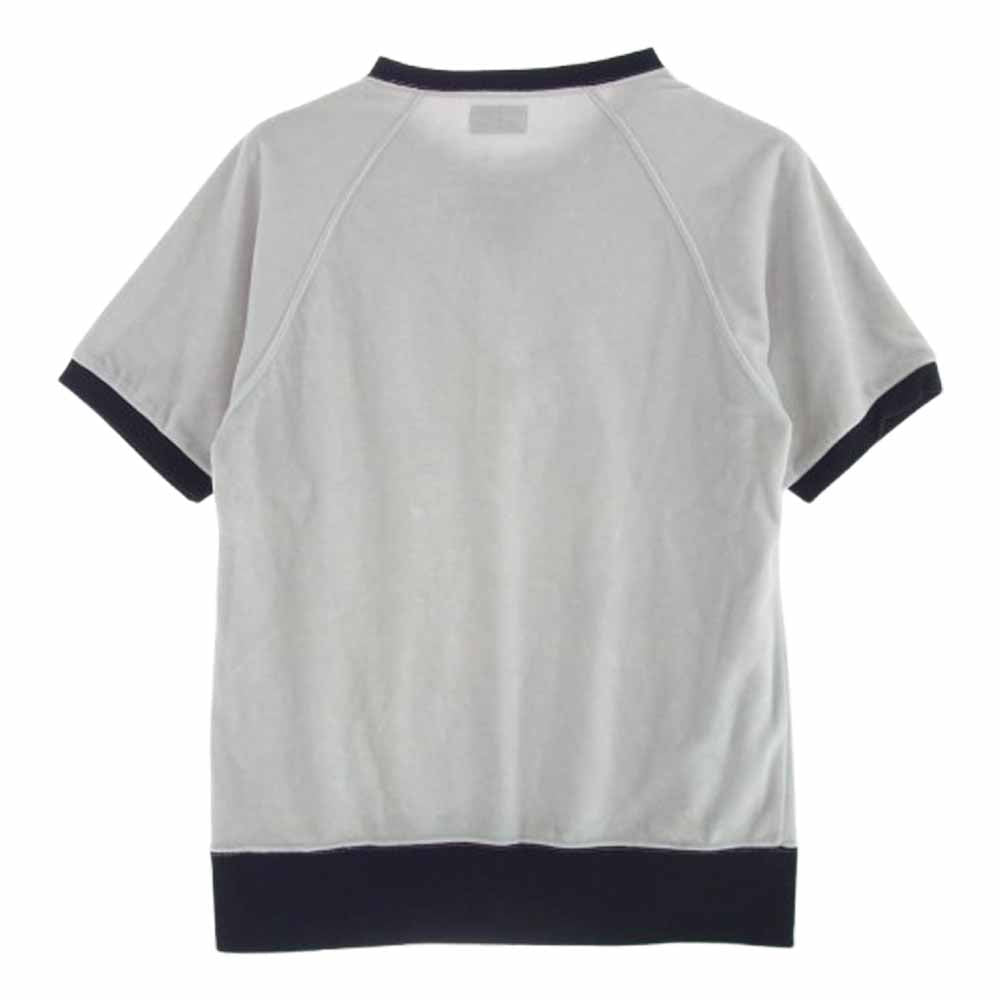The REAL McCOY'S ザリアルマッコイズ SPORTSWEAR スポーツウェア ベロア 半袖 カットソー グレー系 38【中古】