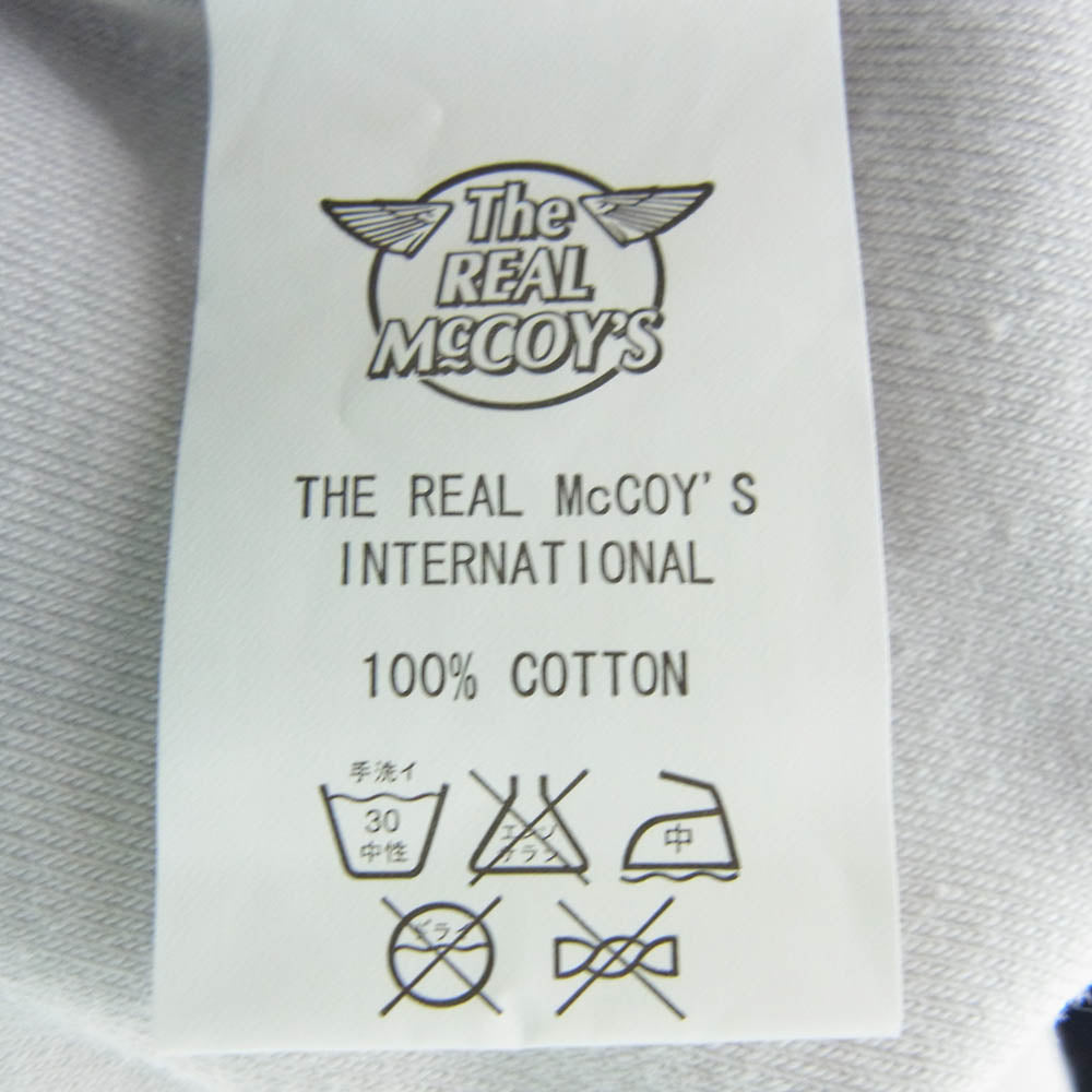 The REAL McCOY'S ザリアルマッコイズ SPORTSWEAR スポーツウェア ベロア 半袖 カットソー グレー系 38【中古】