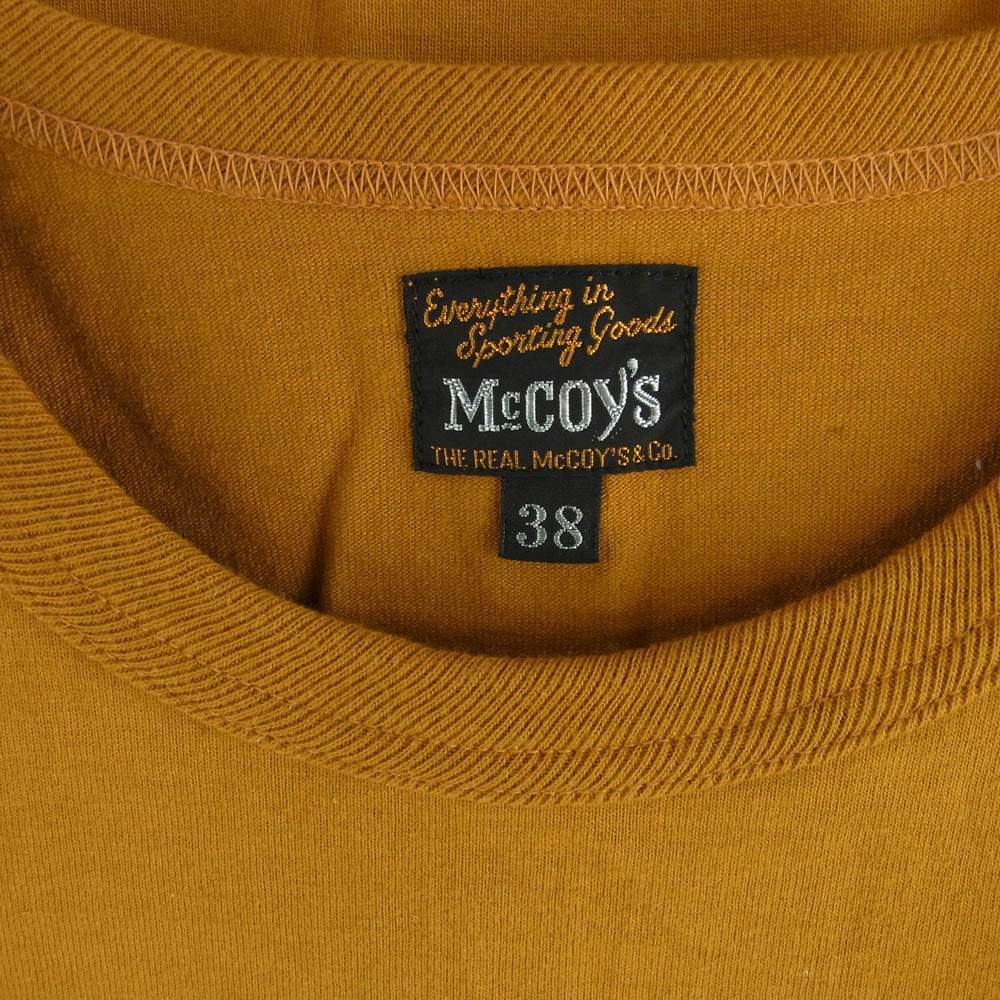 The REAL McCOY'S ザリアルマッコイズ BEAT NAVY ヘビィオンス 半袖 Tシャツ ブラウン系 M【美品】【中古】