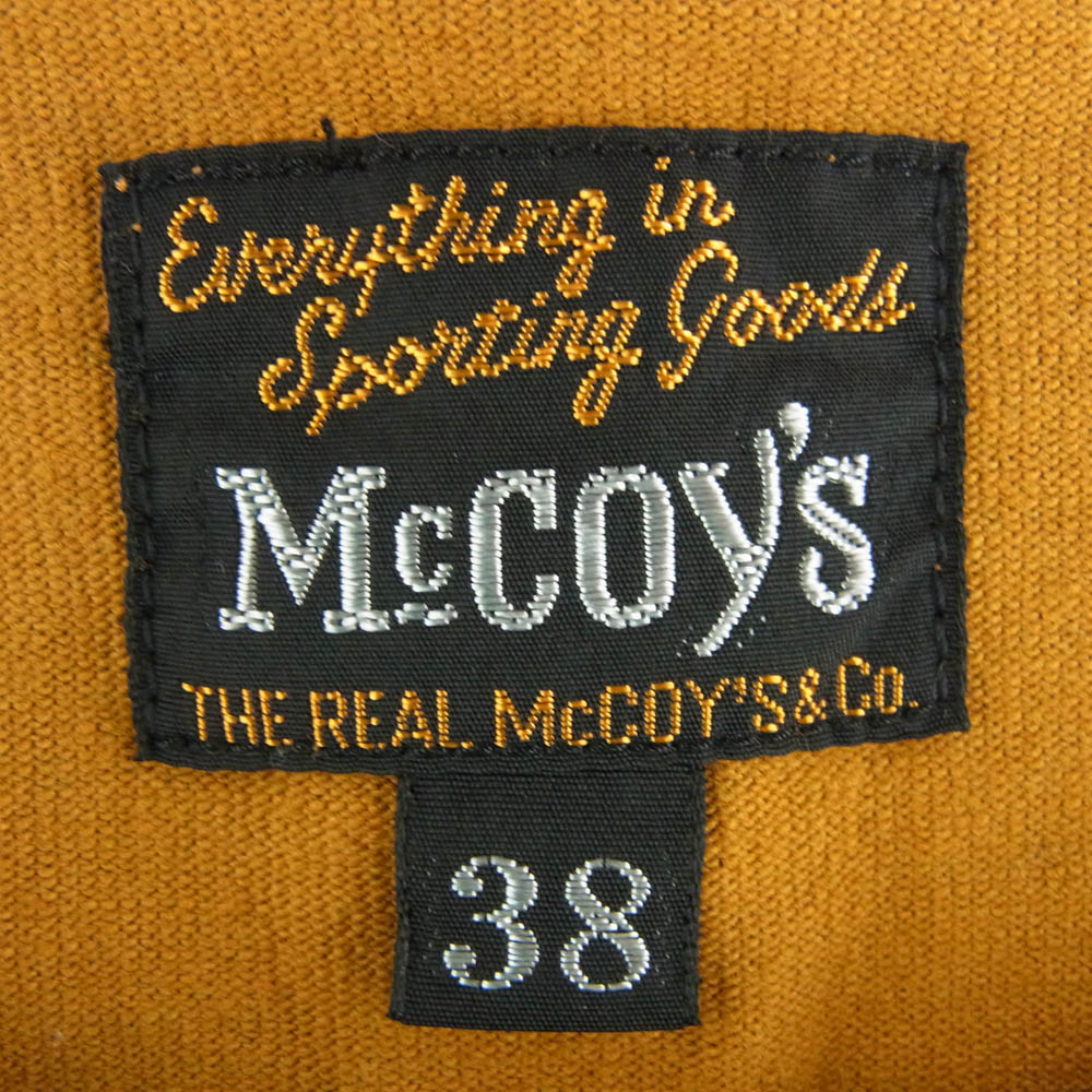 The REAL McCOY'S ザリアルマッコイズ BEAT NAVY ヘビィオンス 半袖 Tシャツ ブラウン系 M【美品】【中古】