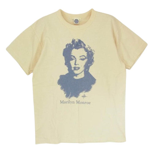 TOY'S McCOY トイズマッコイ MARILYN MONROE TEE  ANYTHING GOES マリリンモンロー Tシャツ 半袖 ベージュ系 M【美品】【中古】