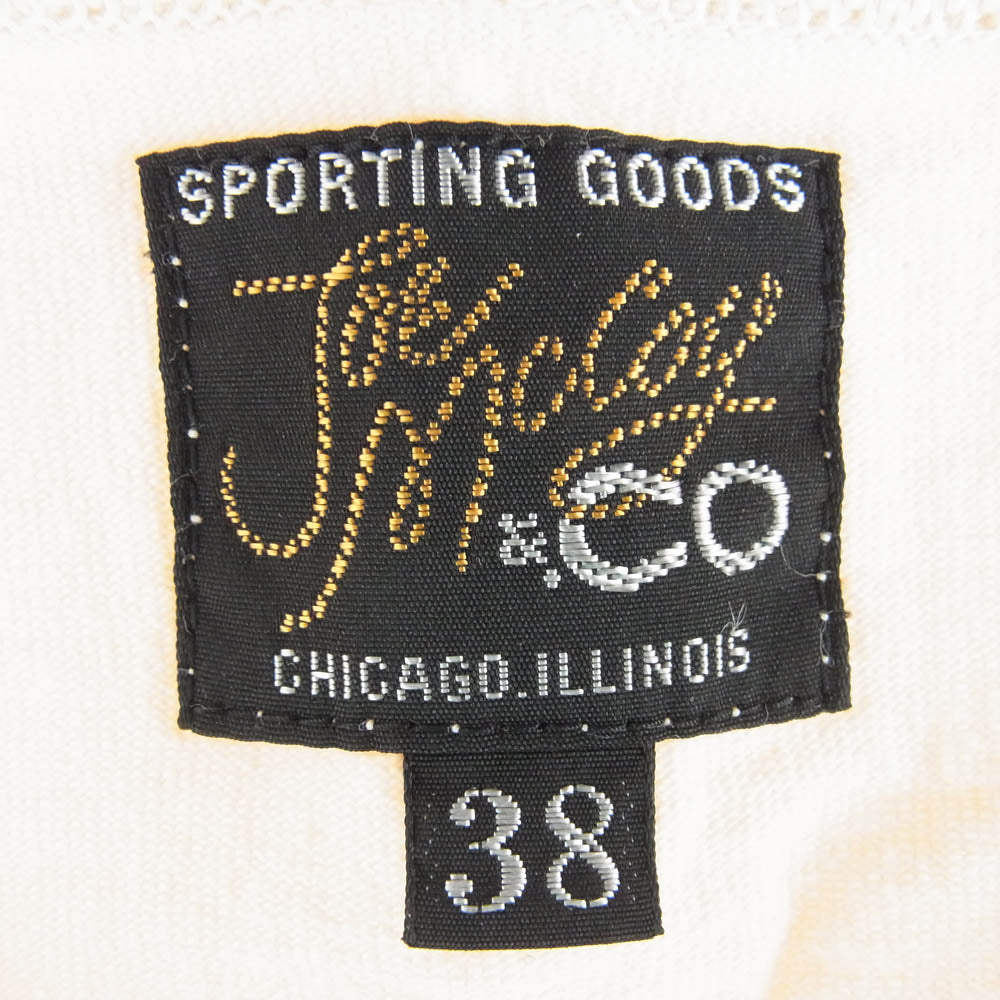 The REAL McCOY'S ザリアルマッコイズ MC15021 JOE McCOY ジョーマッコイ CAHインディアン プリント 半袖 Ｔシャツ ベージュ系 M【美品】【中古】