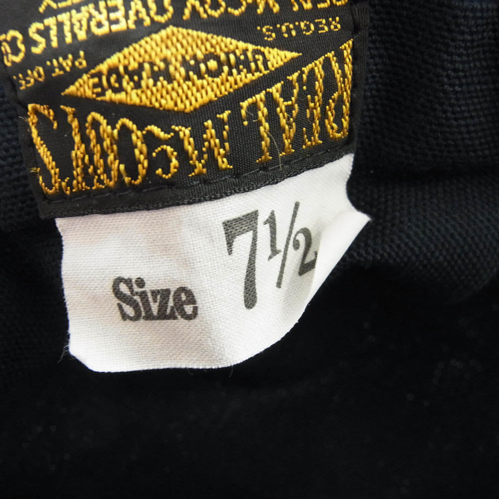 The REAL McCOY'S ザリアルマッコイズ 8hour union ワーク キャップ ネイビー系【中古】