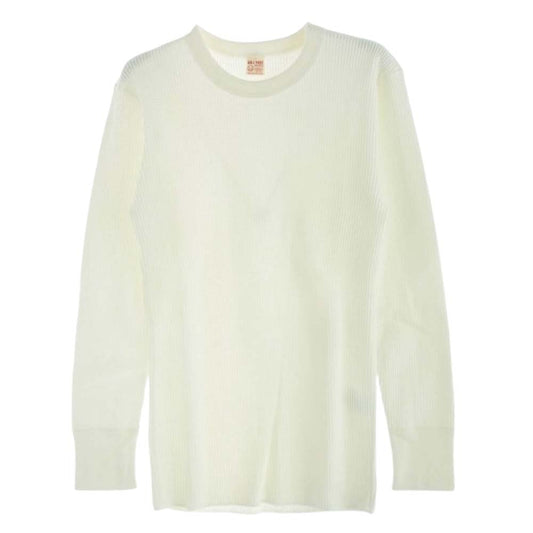 The REAL McCOY'S ザリアルマッコイズ JOE McCOY BALL PARK サーマル シャツ ヘビィオンス 長袖 ホワイト系 ホワイト系 M【極上美品】【中古】