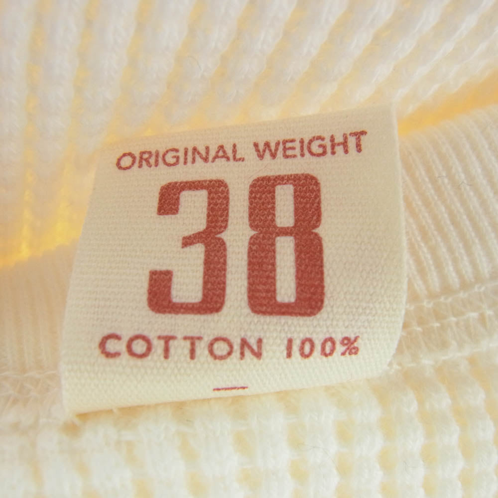 The REAL McCOY'S ザリアルマッコイズ JOE McCOY BALL PARK サーマル シャツ ヘビィオンス 長袖 ホワイト系 ホワイト系 M【極上美品】【中古】