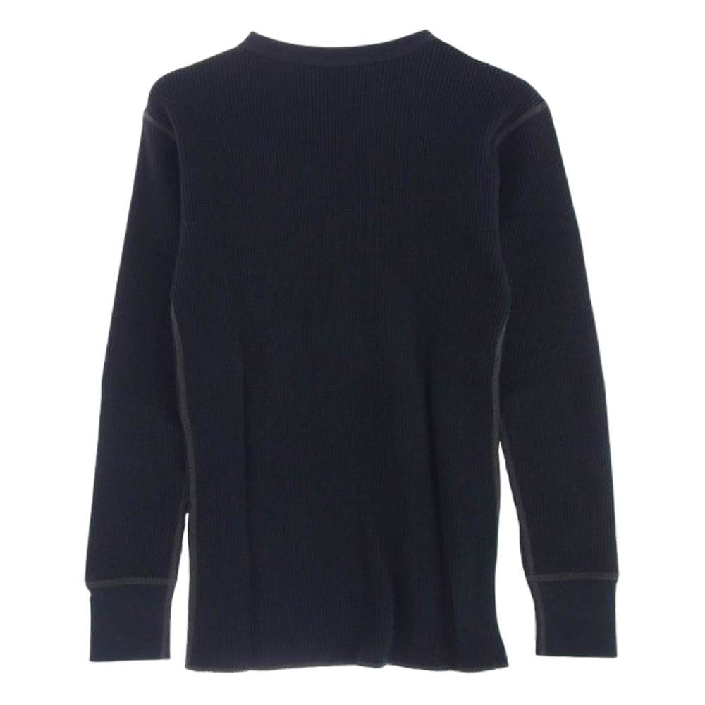 The REAL McCOY'S ザリアルマッコイズ JOE McCOY BALL PARK サーマル シャツ ヘビィオンス 長袖 ブラック系 ブラック系 M【極上美品】【中古】