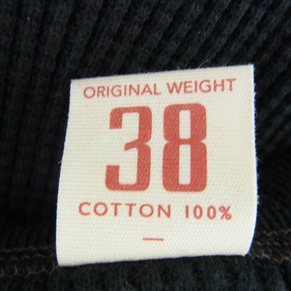 The REAL McCOY'S ザリアルマッコイズ JOE McCOY BALL PARK サーマル シャツ ヘビィオンス 長袖 ブラック系 ブラック系 M【極上美品】【中古】