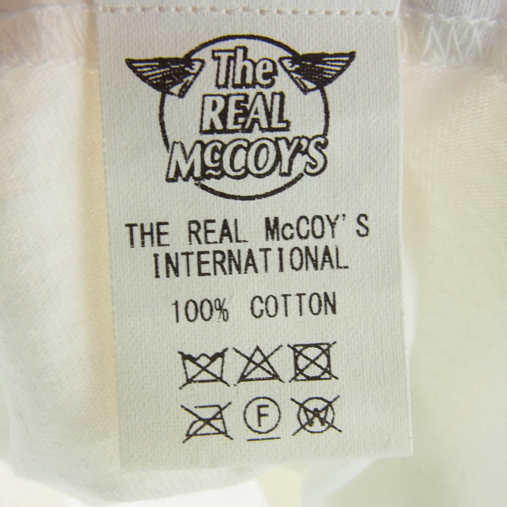 The REAL McCOY'S ザリアルマッコイズ MC20000 2pcs PACK TEE 2パック 半袖 Tシャツ 2点 セット ホワイト系 ホワイト系 M【中古】