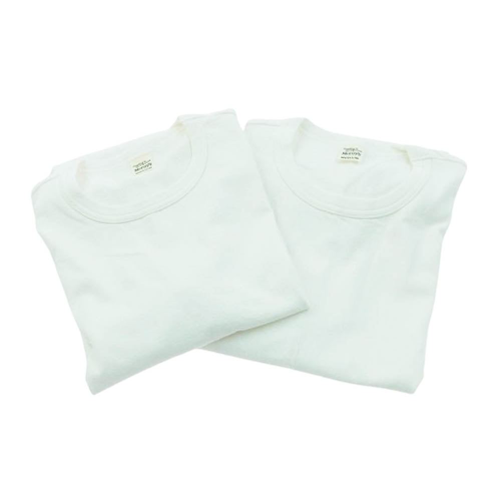 The REAL McCOY'S ザリアルマッコイズ MC20000 2pcs PACK TEE 2パック 半袖 Tシャツ 2点 セット ホワイト系 ホワイト系 M【中古】