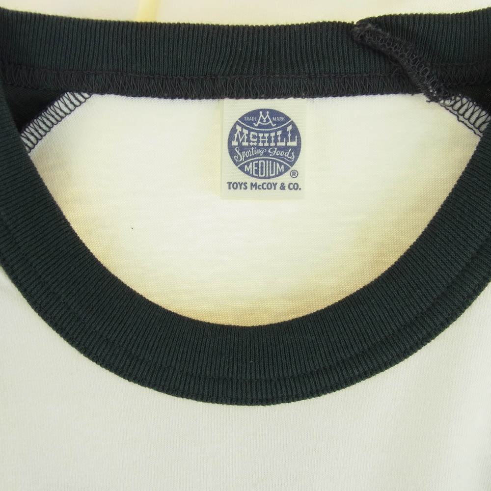 TOY'S McCOY トイズマッコイ TMC1630 BROOKLYN FELIX THE CAT フィリックス プリント ミリタリー ラグラン Tシャツ グリーン系 ベージュ系 M【美品】【中古】