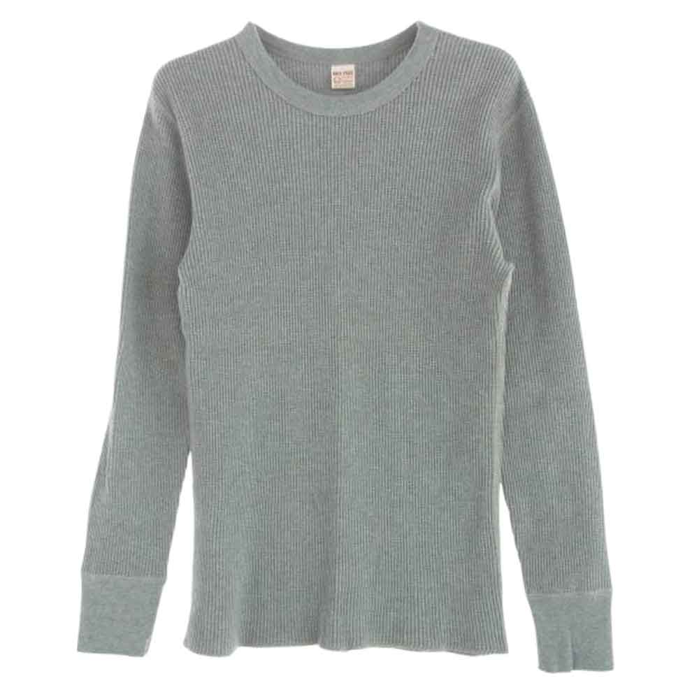 The REAL McCOY'S ザリアルマッコイズ JOE McCOY BALL PARK サーマル シャツ ヘビィオンス 長袖 グレー系 グレー系 M【美品】【中古】