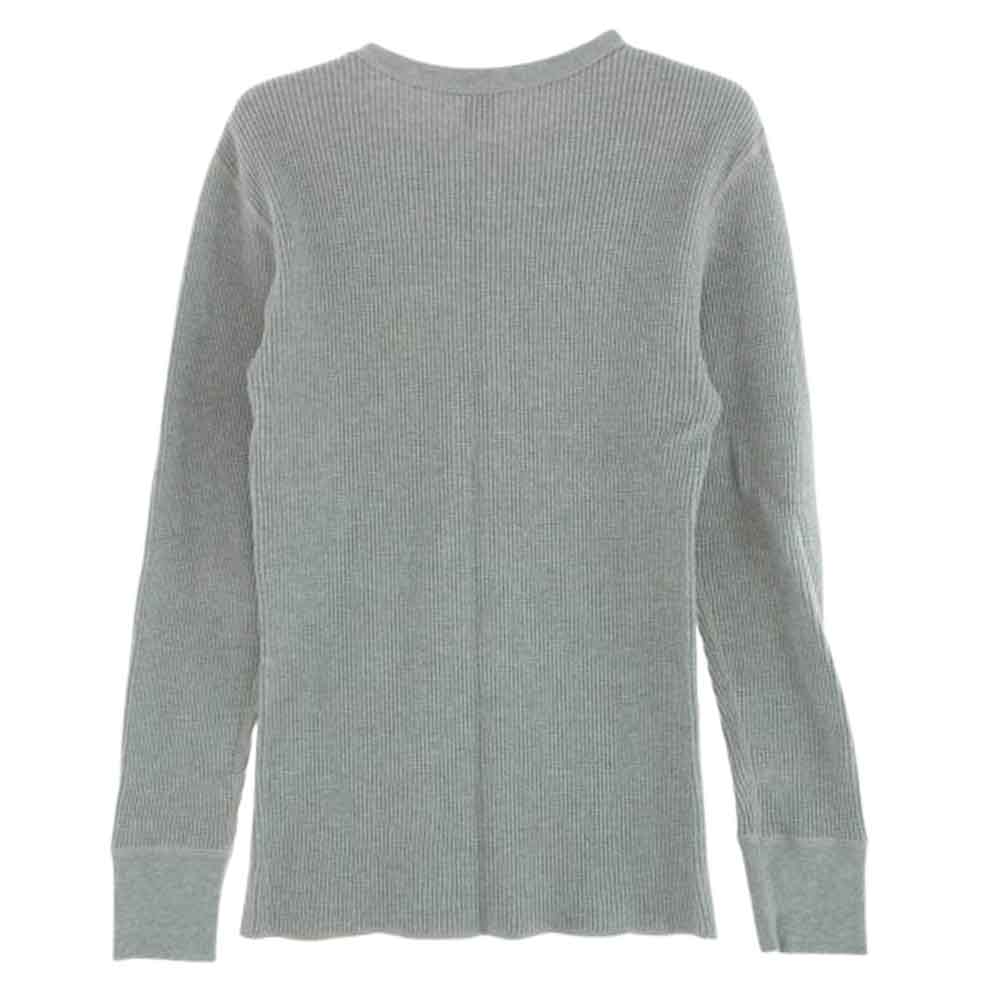 The REAL McCOY'S ザリアルマッコイズ JOE McCOY BALL PARK サーマル シャツ ヘビィオンス 長袖 グレー系 グレー系 M【美品】【中古】