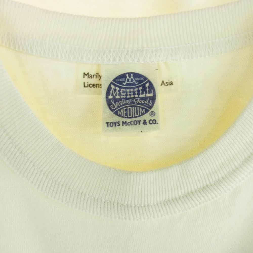 TOY'S McCOY トイズマッコイ 18SS MARILYN MONROE TEE CENSORED マリリンモンロー 期中モデル センサード Tシャツ 半袖 ベージュ系 M【美品】【中古】