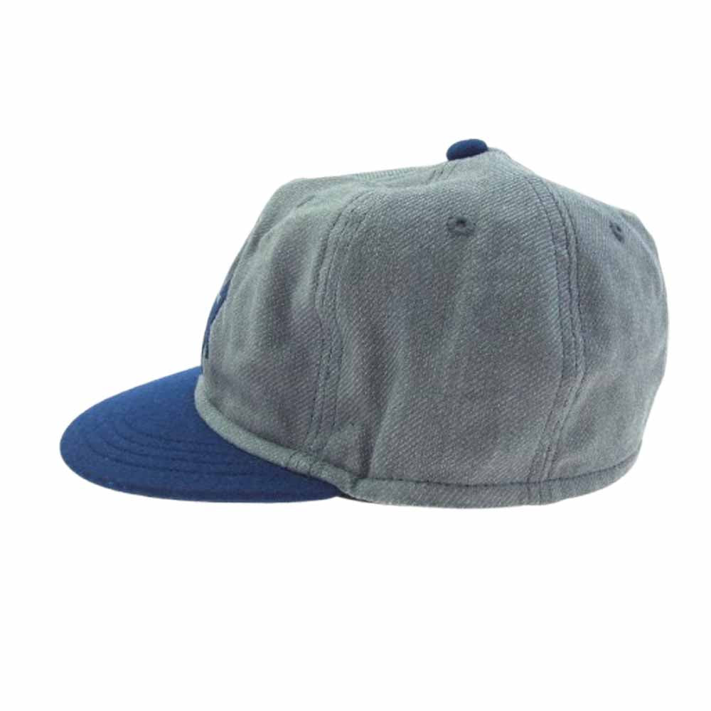 The REAL McCOY'S ザリアルマッコイズ MILITARY BASEBALL CAP USN ANCHOR ミリタリー ベースボール キャップ アンカー 帽子 グレー系【美品】【中古】