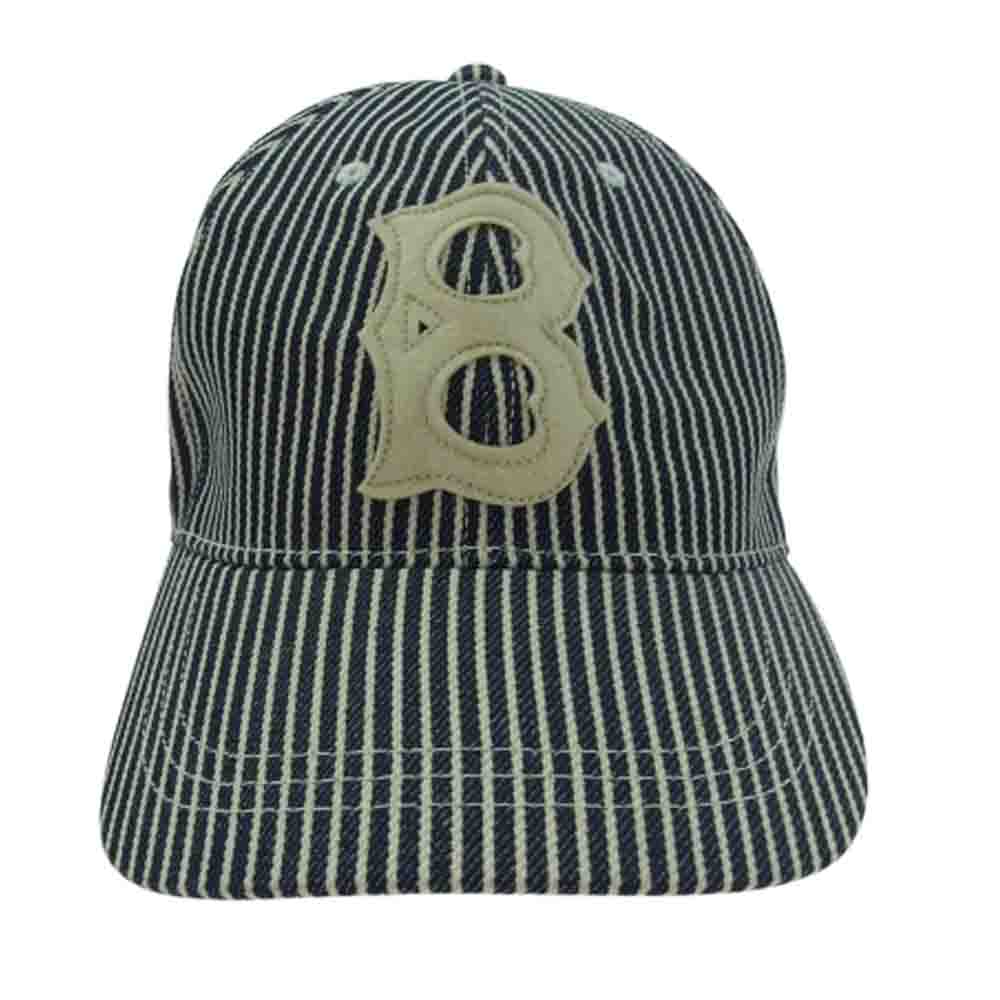 TOY'S McCOY トイズマッコイ TMA1608 HICKORY COTTON CAP FELIX THE CAT BASEBALL フィリックス・ザ・キャット ヒッコリーストライプ ベースボール キャップ マルチカラー系【美品】【中古】