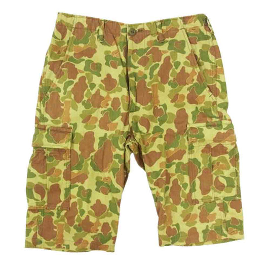 TOY'S McCOY トイズマッコイ 1206-160-3036 TROUSES CARGO COMBAT カモフラ 迷彩 ６ポケット カーゴ ショーツ ショート パンツ カーキ系 32【中古】