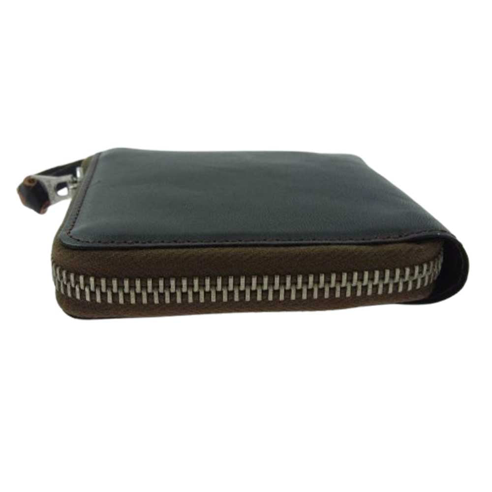 The REAL McCOY'S ザリアルマッコイズ MW17100 HORSEHIDE WALLET ホースハイド ジップ ウォレット SEAL BROWN シールブラウン 馬革 タンニン鞣し ピグメントフィニッシュ ダークブラウン系【極上美品】【中古】