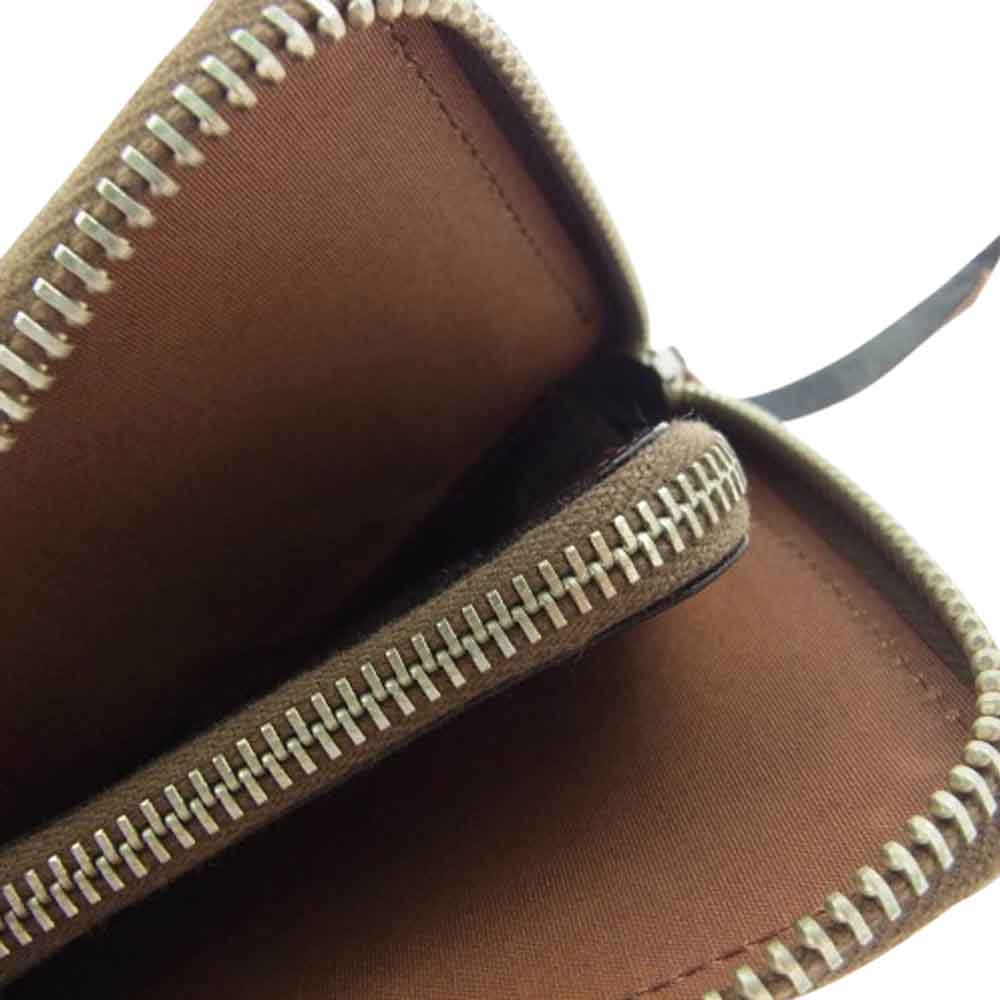 The REAL McCOY'S ザリアルマッコイズ MW17100 HORSEHIDE WALLET ホースハイド ジップ ウォレット SEAL BROWN シールブラウン 馬革 タンニン鞣し ピグメントフィニッシュ ダークブラウン系【極上美品】【中古】