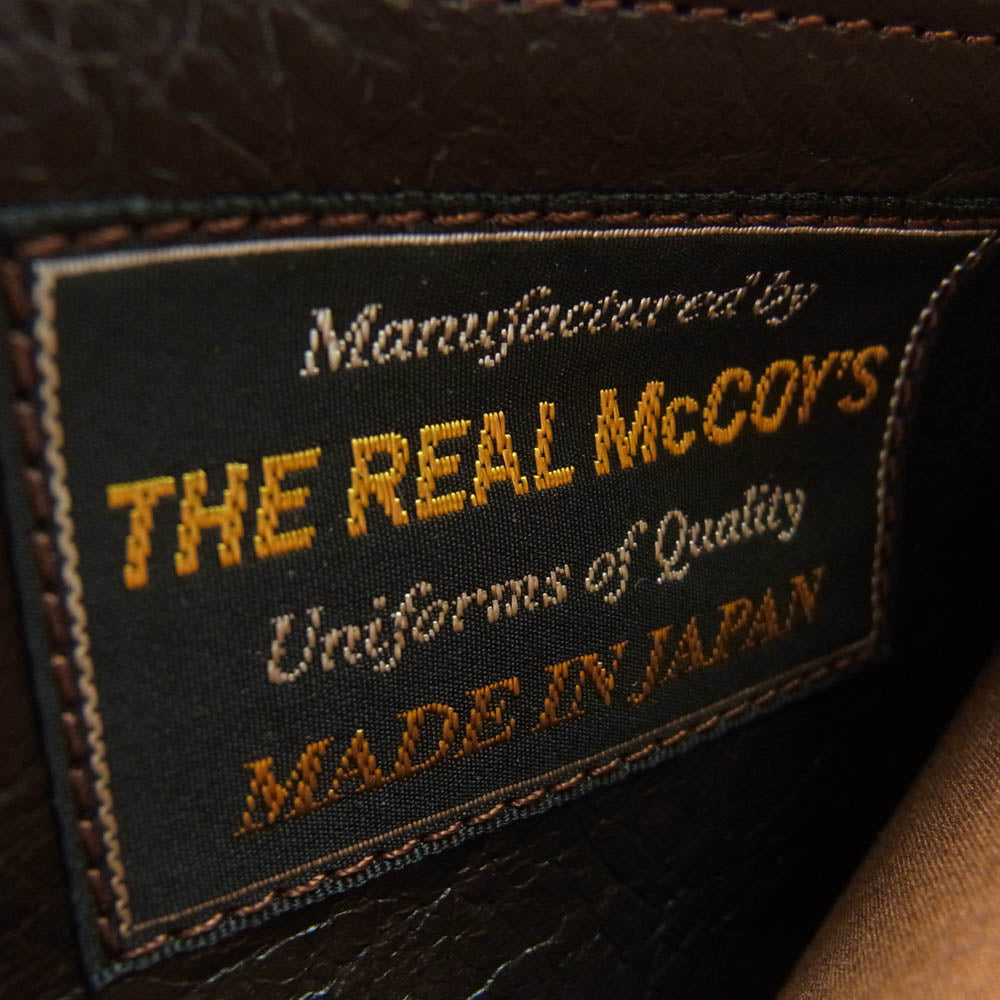 The REAL McCOY'S ザリアルマッコイズ MW17100 HORSEHIDE WALLET ホースハイド ジップ ウォレット SEAL BROWN シールブラウン 馬革 タンニン鞣し ピグメントフィニッシュ ダークブラウン系【極上美品】【中古】
