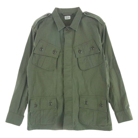 The REAL McCOY'S ザリアルマッコイズ COAT MAN’S COMBAT TROPICAL jungle fatigue jacket ファティーグ ミリタリー ジャケット グリーン系 M【中古】