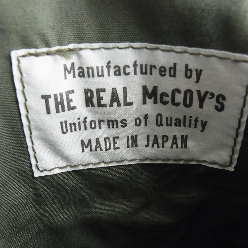 The REAL McCOY'S ザリアルマッコイズ COAT MAN’S COMBAT TROPICAL jungle fatigue jacket ファティーグ ミリタリー ジャケット グリーン系 M【中古】