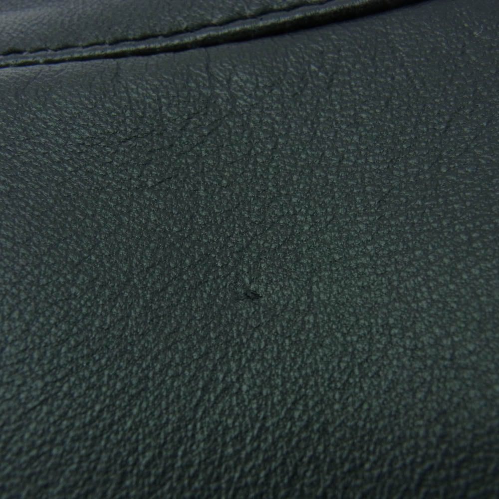 TETE HOMME テットオム 1017419021 シングル ライダース 羊革 レザー ジャケット ブラック系 6【中古】