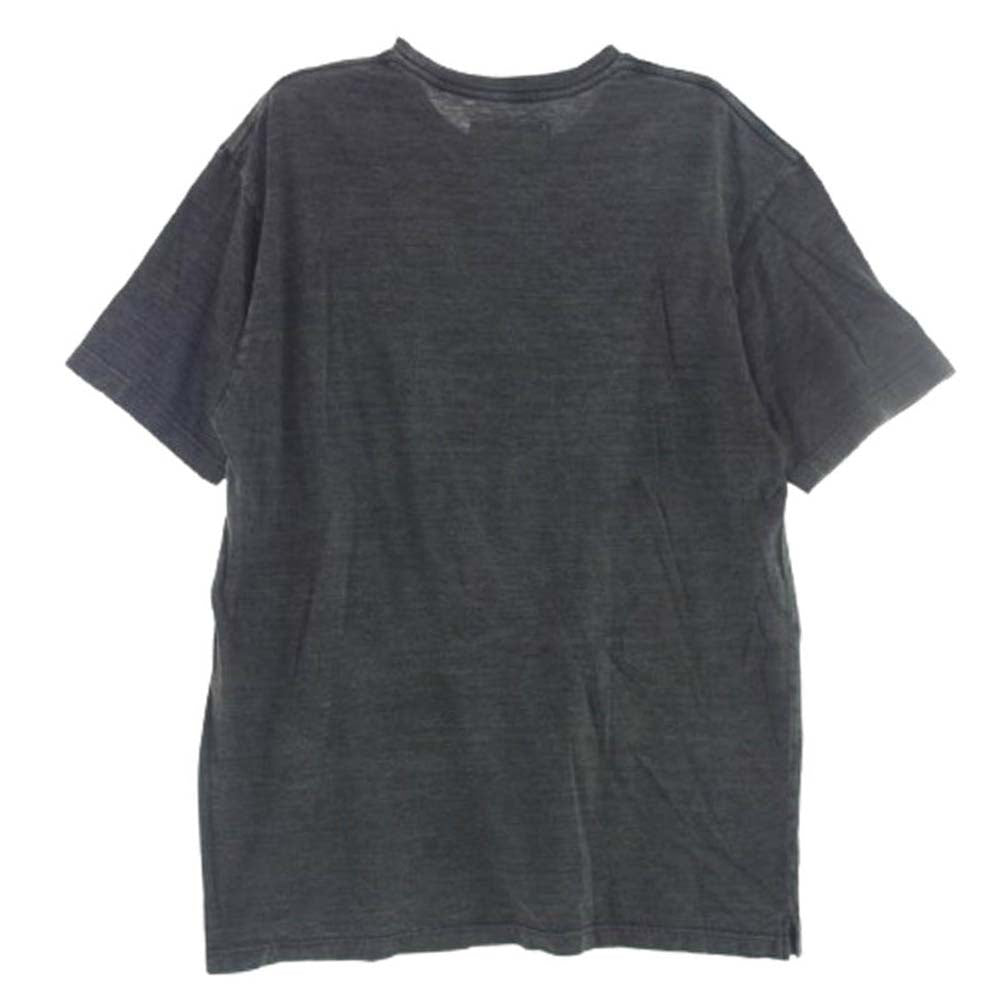 NEIGHBORHOOD ネイバーフッド 20SS 201UWNH-CSM02S ID-P/C-CREW.SS ロゴ刺繍 クルーネック ポケット付き 半袖 Tシャツ ダークグレー系 XL【中古】