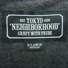 NEIGHBORHOOD ネイバーフッド 20SS 201UWNH-CSM02S ID-P/C-CREW.SS ロゴ刺繍 クルーネック ポケット付き 半袖 Tシャツ ダークグレー系 XL【中古】