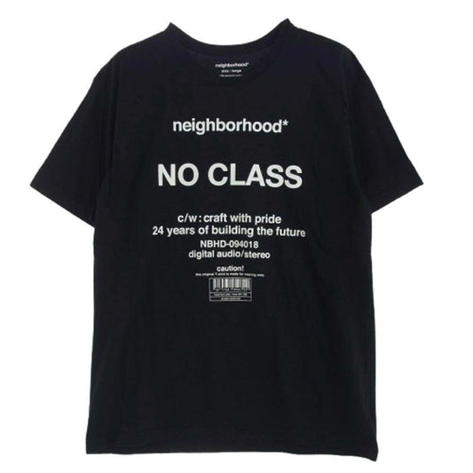 NEIGHBORHOOD ネイバーフッド 伊勢丹新宿ポップアップ限定 NO CLASS/C-TEE.SS  クルーネック 半袖 Tシャツ ブラック系 L【中古】