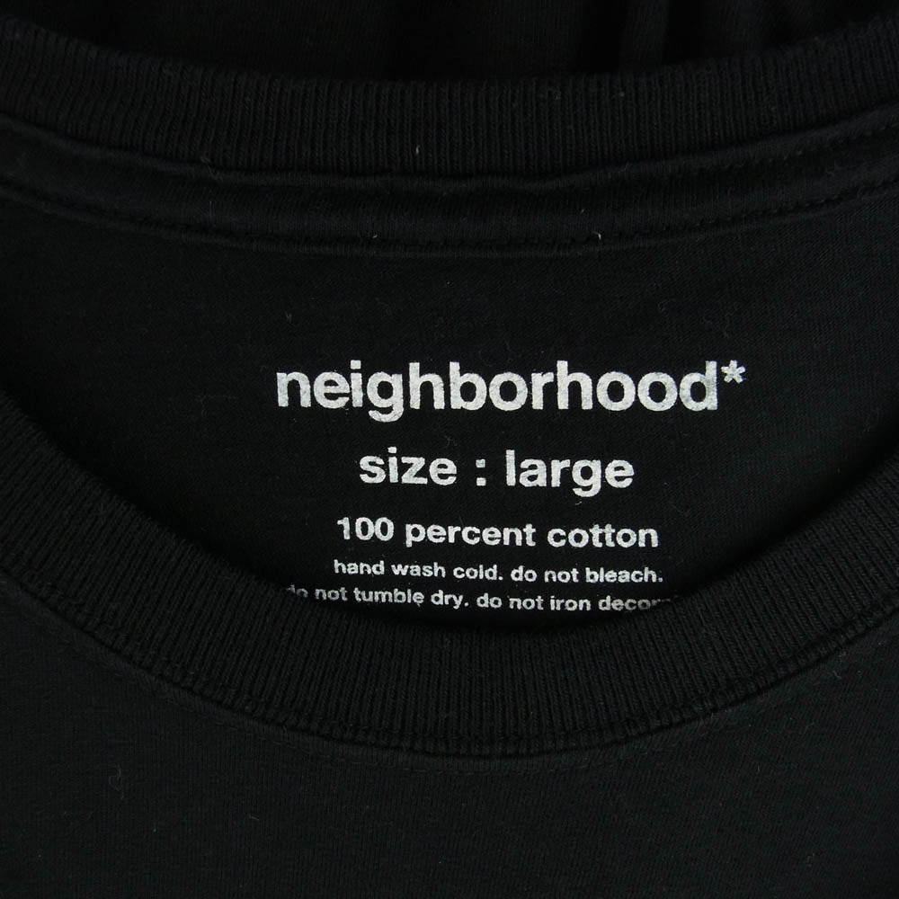 NEIGHBORHOOD ネイバーフッド 伊勢丹新宿ポップアップ限定 NO CLASS/C-TEE.SS  クルーネック 半袖 Tシャツ ブラック系 L【中古】
