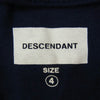DESCENDANT ディセンダント 20SS 201NTDS-CSM02S CORAL SS TEE コーラル ロゴプリント クルーネック 半袖 Tシャツ ネイビー系 4【中古】