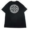 NEIGHBORHOOD ネイバーフッド 20SS 201PCNH-ST10 LOGIC/C-TEE.SS 反転ロゴ バックNBHD クルーネック 半袖 Tシャツ ブラック系 XL【中古】