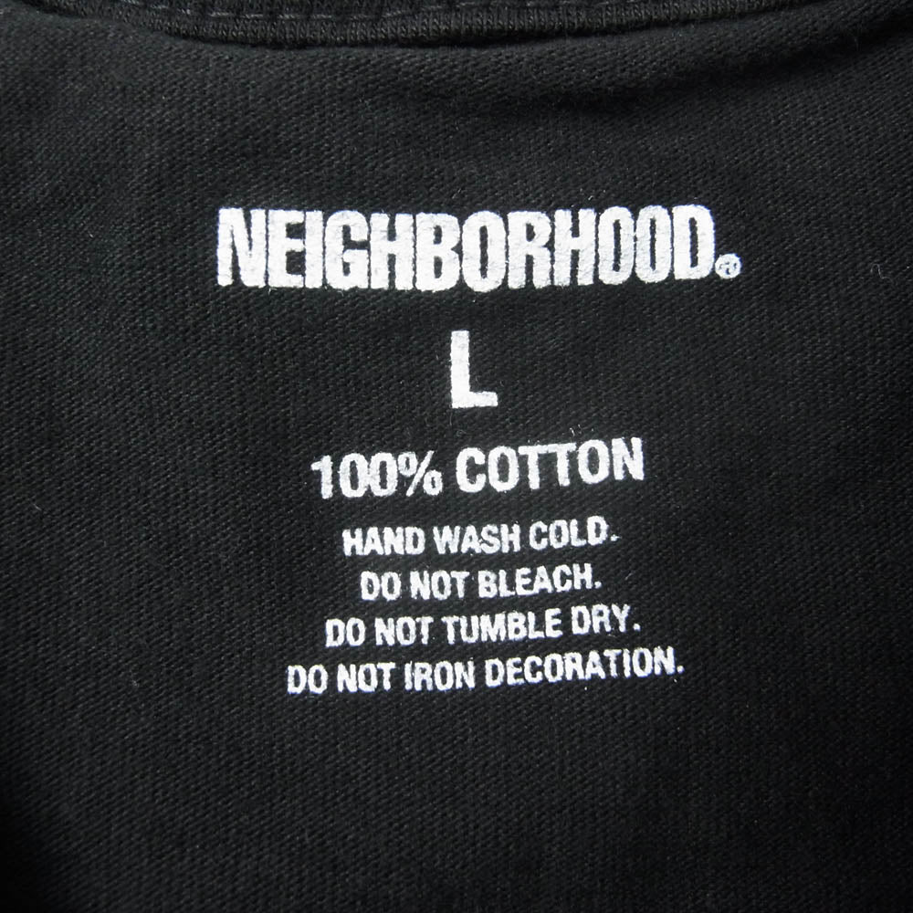 NEIGHBORHOOD ネイバーフッド 22AW 222PCNH-ST14 NH TEE-14 SPECIMEN RESEARCH LAB クルーネック 半袖 Tシャツ ブラック系 L【中古】