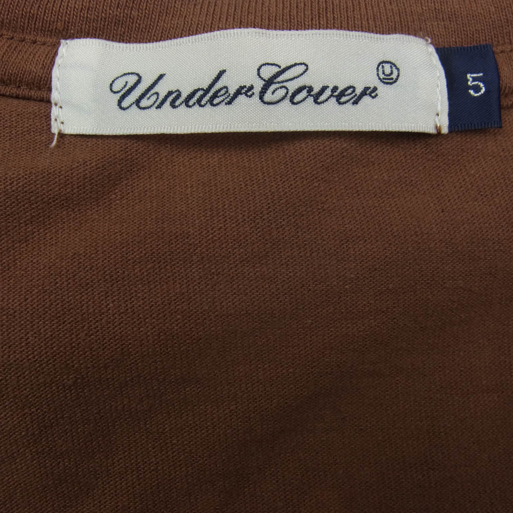 UNDERCOVER アンダーカバー UC Angel TEE エンジェル プリント 半袖 Tシャツ ブラウン系 5【中古】