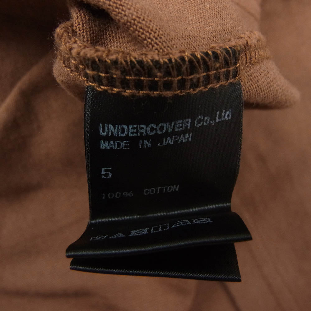 UNDERCOVER アンダーカバー UC Angel TEE エンジェル プリント 半袖 Tシャツ ブラウン系 5【中古】