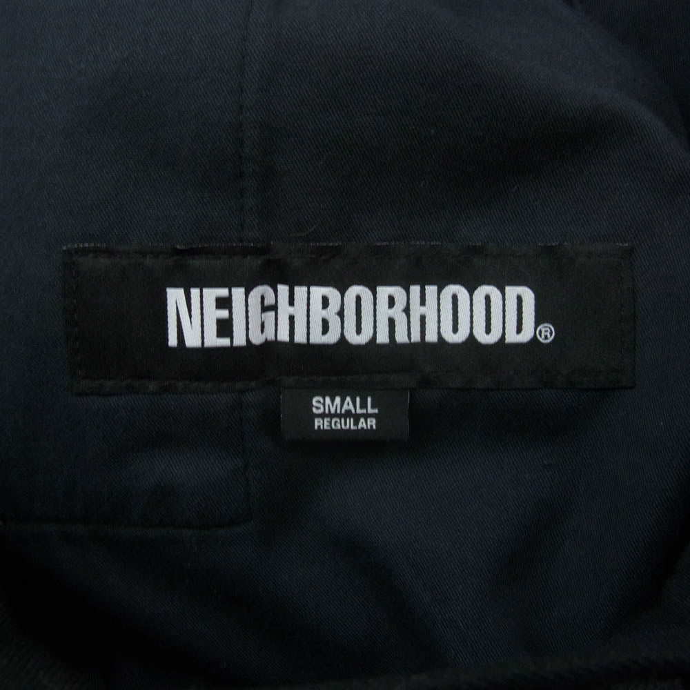 NEIGHBORHOOD ネイバーフッド 22AW 222AQNH-PTM01 1タック アンクル スリムフィット スラックスパンツ ブラック系 S【中古】