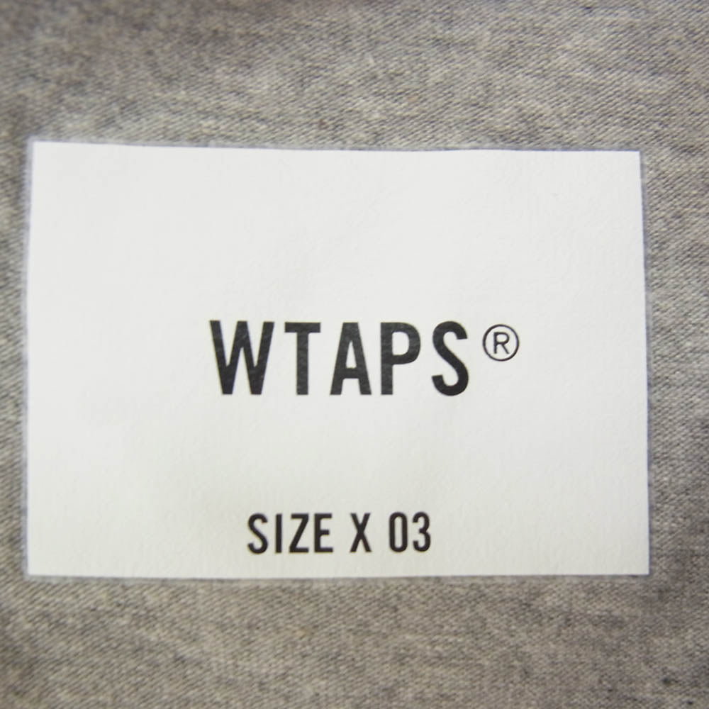 WTAPS ダブルタップス 22SS 221ATDT-CSM24 CRIBS SS クルーネック 半袖 Tシャツ グレー系 X03【中古】