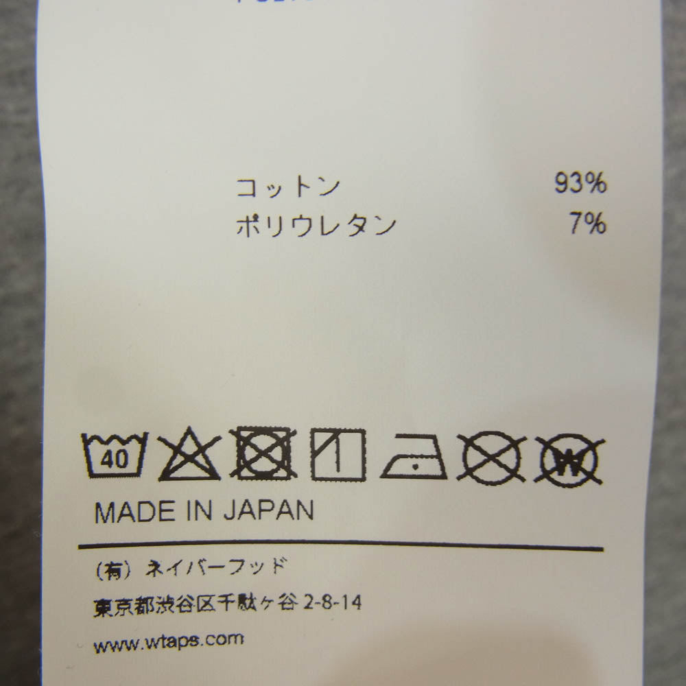WTAPS ダブルタップス 22SS 221ATDT-CSM24 CRIBS SS クルーネック 半袖 Tシャツ グレー系 X03【中古】