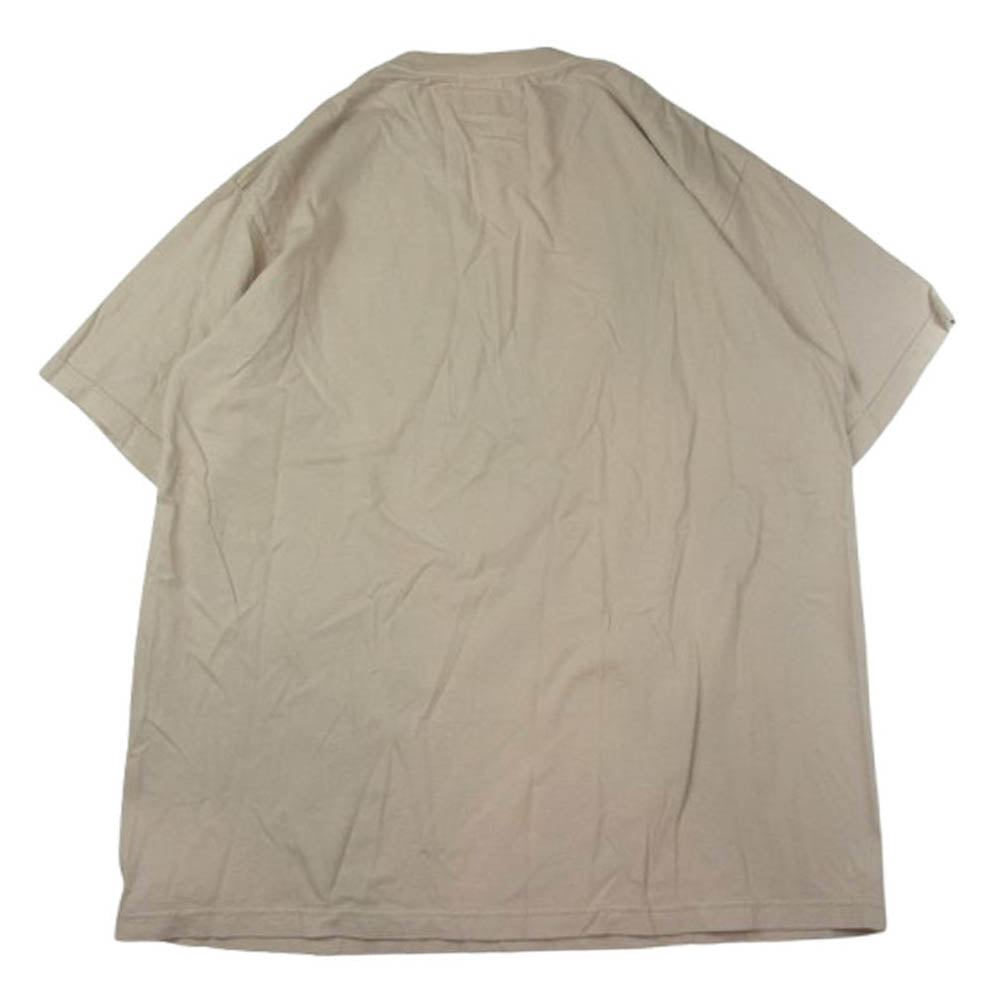 WIND AND SEA ウィンダンシー 21SS WDS-FACE-03 × FACETASM ファセッタズム ロゴプリント Tシャツ ベージュ系 XL【中古】